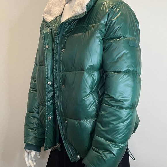 Koolaburra by UGG Womens Green Long Sleeve Full Zip Puffer Jacket Sz Med NWOT - Picture 3 of 15